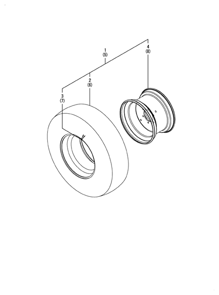 REAR WHEEL TIRE(R4) (SA425)
