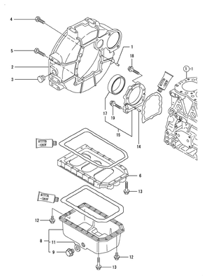 FLYWHEEL HOUSING & OIL SUMP (3TNV82A-BDSA2) FLYWHEEL HOUSING & OIL SUMP (3TNV82A-BDSA2)