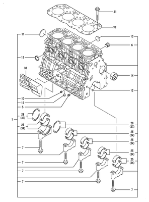 CYLINDER BLOCK (4TNV88-DSA) CYLINDER BLOCK (4TNV88-DSA)