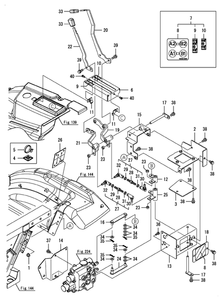 REAR REMOTE(LEVER) (YT235Y)