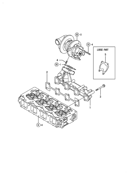 EXHAUST MANIFOLD (4TNV98T-NSA2)