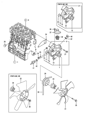 COOLING WATER SYSTEM (3TNV70-GGE) COOLING WATER SYSTEM (3TNV70-GGE)