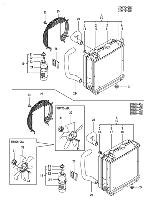 RADIATOR (3TNV70-ASA) RADIATOR (3TNV70-ASA)