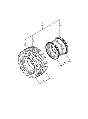 (18A)FRONT WHEEL TIRE(R4) (SA221)