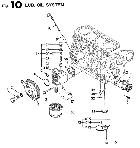 LUB. OIL SYSTEM (4TN84TE-RNS)