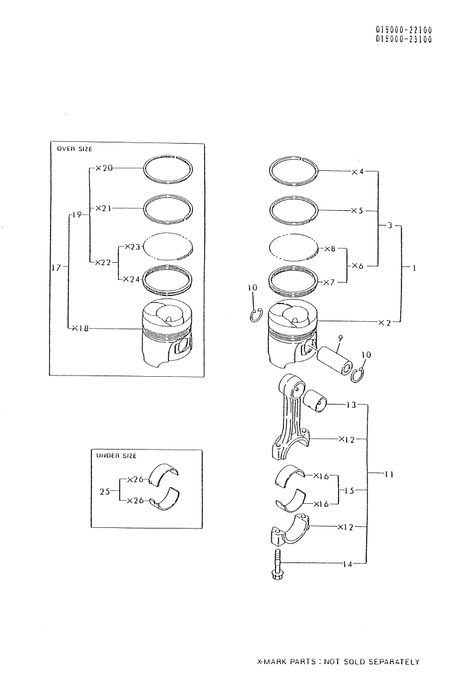 PISTON & CONNECTING ROD (4TN100L-FA)