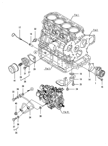 LUB. OIL SYSTEM (4TNV88-BLRG1)