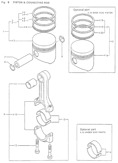 PISTON & CONNECTING ROD (2T75U-N)
