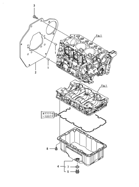 MOUNTING FLANGE & OIL SUMP (3TNM74F-NCUK)