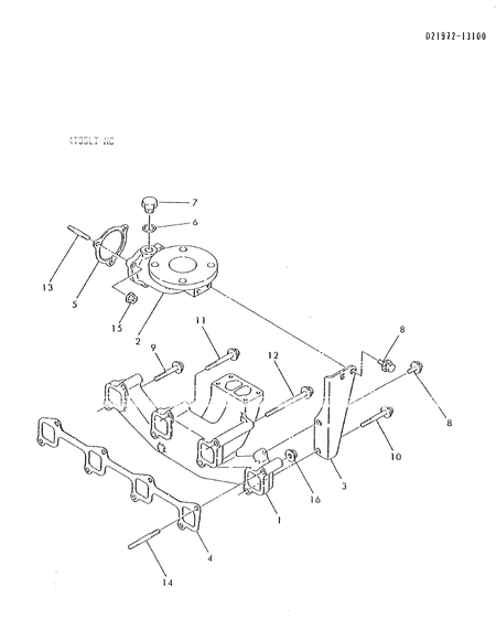EXHAUST MANIFOLD (4T95LT-NC)