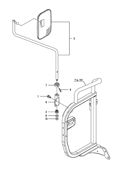 REARVIEW MIRROR(LEFT) (YM347A-BR)