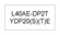 YDP20(S)(T)E (L40AE-DP2T)