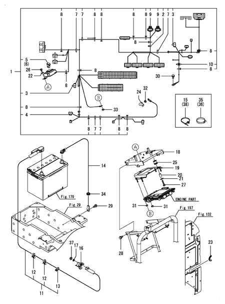 WIRE HARNESS(ENGINE) (YM347A)