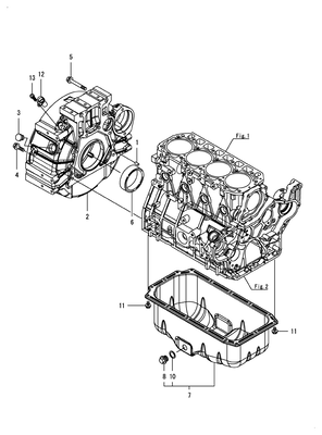 FLYWHEEL HOUSING & OIL SUMP (4TNV98CT-NVT)