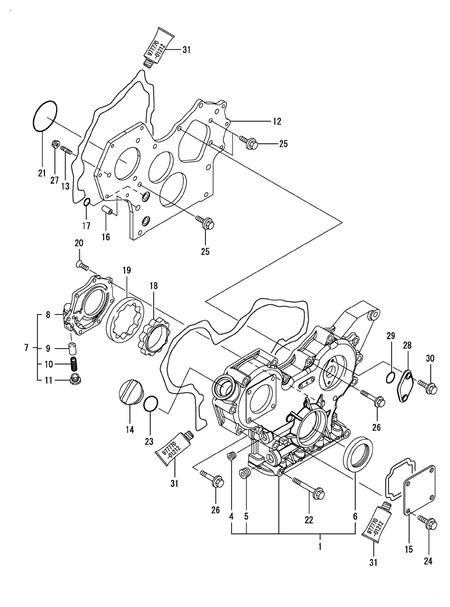GEAR HOUSING (4TNV84T-GKL) GEAR HOUSING (4TNV84T-GKL)