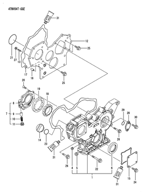 GEAR HOUSING (4TNV84T-DSA2) GEAR HOUSING (4TNV84T-DSA2)