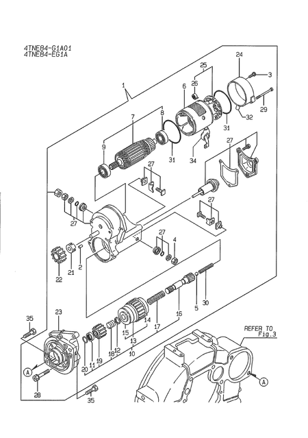 STARTING MOTOR (4TNE84-EG1A) STARTING MOTOR (4TNE84-EG1A)
