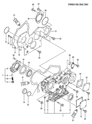 GEAR HOUSING (3TNV82A-DSA) GEAR HOUSING (3TNV82A-DSA)