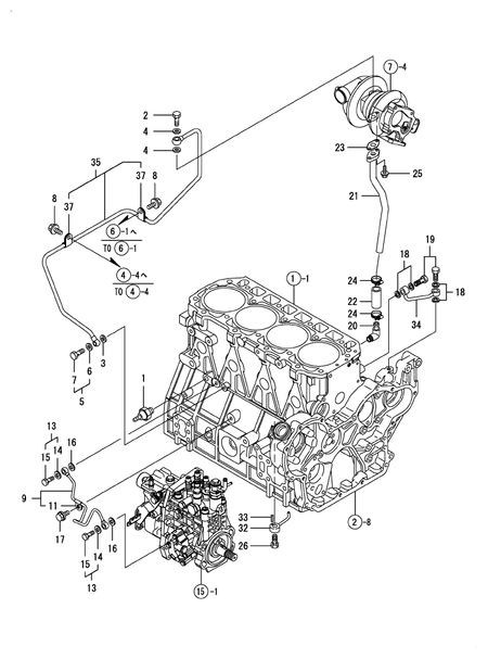 LUB. OIL LINE (4TNV98T-MRF)
