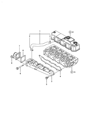 SUCTION MANIFOLD (4TNV88-BDSA3) SUCTION MANIFOLD (4TNV88-BDSA3)