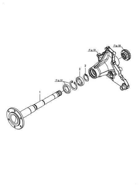 REAR AXLE SHAFT (SA223)