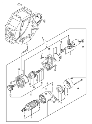 STARTING MOTOR (4TNV84T-ZDSAD) STARTING MOTOR (4TNV84T-ZDSAD)