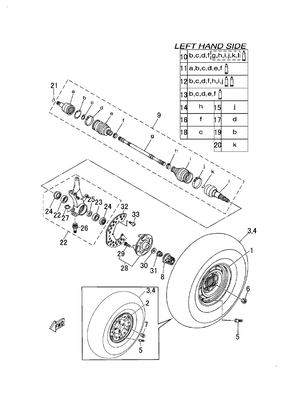 FRONT WHEEL (YU700G(2018US)) FRONT WHEEL (YU700G(2018US))