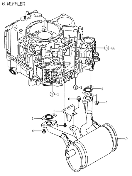 MUFFLER (2V78-CA)