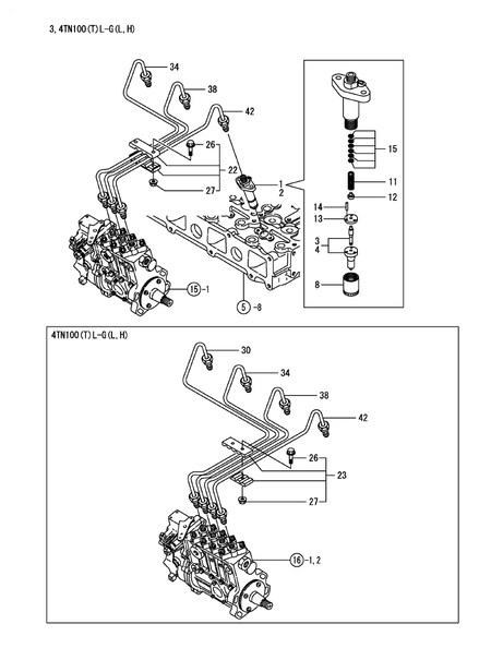 FUEL INJECTION VALVE (4TN100L-GL) FUEL INJECTION VALVE (4TN100L-GL)