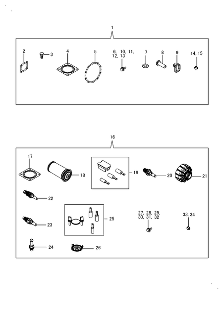 GASKET SET 2 (TN)