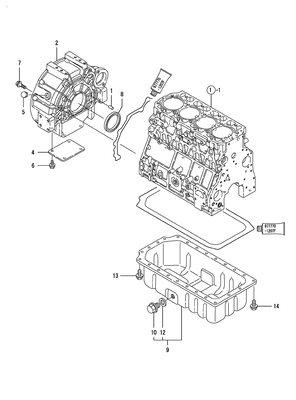 FLYWHEEL HOUSING & OIL SUMP (4TNV106T-GGE) FLYWHEEL HOUSING & OIL SUMP (4TNV106T-GGE)