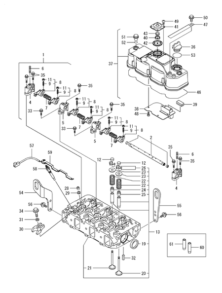 CYLINDER HEAD & BONNET (3TNV88F-ESSY) CYLINDER HEAD & BONNET (3TNV88F-ESSY)