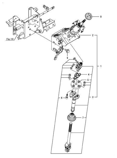 STEERING COLUMN(CABIN) (YT359Y)