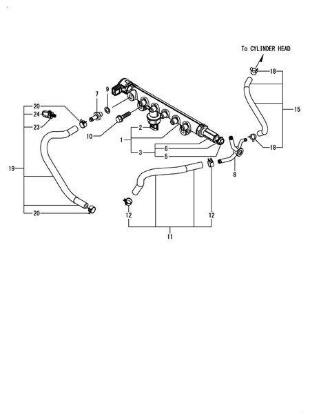COMMON RAIL (4TN107FHT-5SMUF) COMMON RAIL (4TN107FHT-5SMUF)