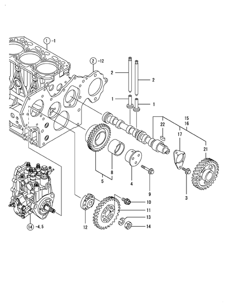 CAMSHAFT & DRIVING GEAR (3TNV84T-KSA)
