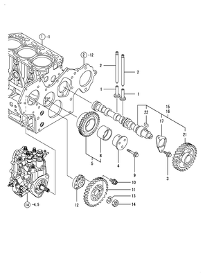 CAMSHAFT & DRIVING GEAR (3TNV84T-KSA) CAMSHAFT & DRIVING GEAR (3TNV84T-KSA)