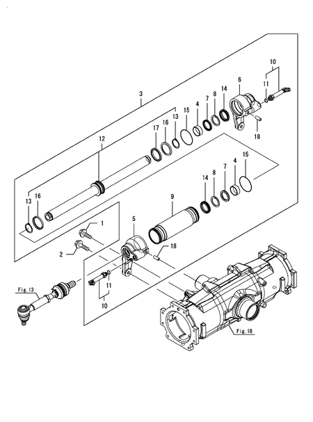 PST CYLINDER (LX490(YANMAR))