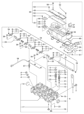 CYLINDER HEAD & BONNET (3TNV76-CSA) CYLINDER HEAD & BONNET (3TNV76-CSA)