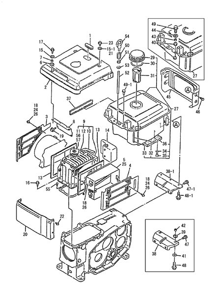 RADIATOR & FUEL TANK (TF160-E) RADIATOR & FUEL TANK (TF160-E)