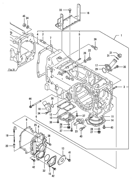 TRANSMISSION CASE (EX450(YANMAR))