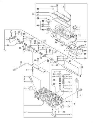 CYLINDER HEAD & BONNET (3TNV76-CSA3)