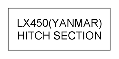 HITCH SECTION (LX450(YANMAR)) HITCH SECTION (LX450(YANMAR))