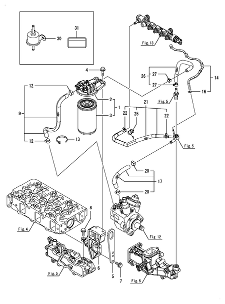 FUEL PIPE (3TNV88C-DTR)