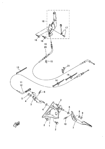 PEDAL WIRE (YU700GMP)