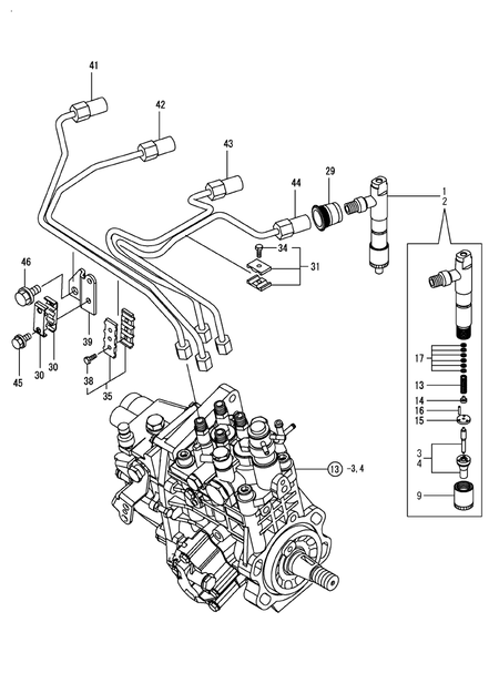 FUEL INJECTION VALVE (4TNV98-GGE)