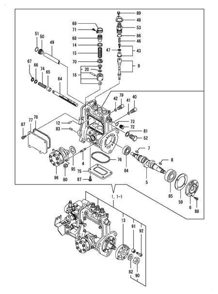 FUEL INJECTION PUMP (3TNV76-PUKNE) FUEL INJECTION PUMP (3TNV76-PUKNE)