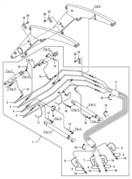 HYDRAULIC PIPING (YL605)