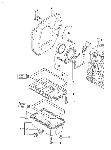 MOUNTING FLANGE & OIL SUMP (3TNV82A-BDSA3)