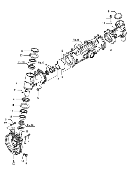 FRONT GEAR CASE (LX4100(YANMAR))