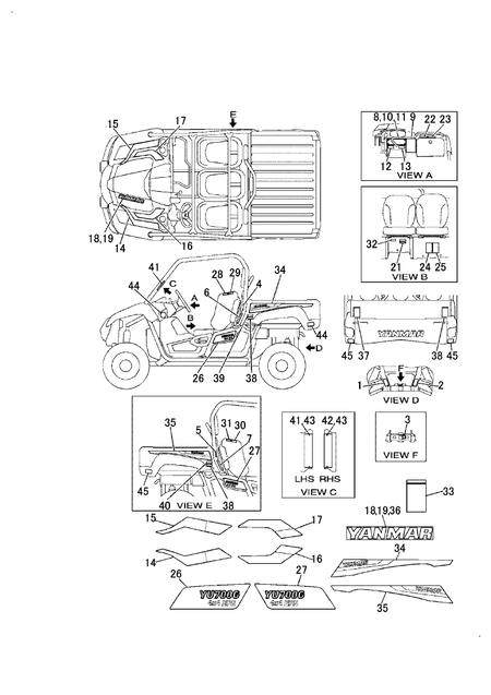 EMBLEM & LABEL 1 (YU700G(2018US))